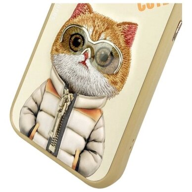 iPhone 15 Pro Max Nimmy Cool&Cute 2.0 katės dėklas – žalias 7