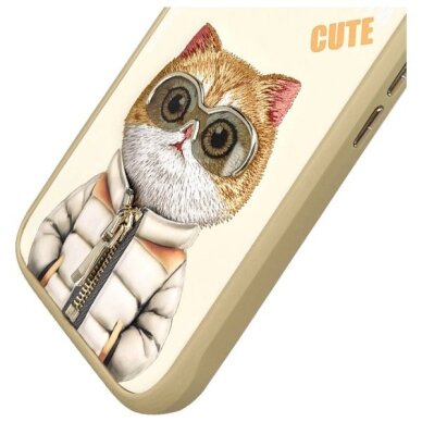 iPhone 16 dėklas Nimmy Cool&Cute 2.0 Cat – žalias 6