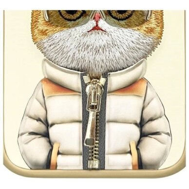 iPhone 16 dėklas Nimmy Cool&Cute 2.0 Cat – žalias 8