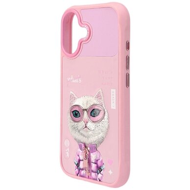 iPhone 17 Nimmy Cool & Cute 2.0 Cat dėklas – rožinis 4