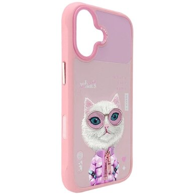iPhone 17 Nimmy Cool & Cute 2.0 Cat dėklas – rožinis 5