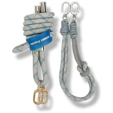 Nimmy Cool & Cute 2.0 crossbody + rankinio dirželio rinkinys – pilkas Nimmy Cool & Cute 2.0 crossbody + rankinio dirželio rinkinys – pilkas