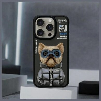 iPhone 15 Pro Max Nimmy Cool & Cute 2.0 Dog dėklas – juodas 9