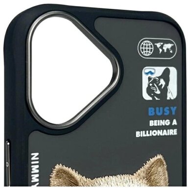 iPhone 16 dėklas Nimmy Cool& Cute 2.0 Dog – juodas 4