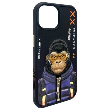 iPhone 15 Nimmy Cool&Cute 2.0 beždžionės dėklas – juodas 5 iPhone 15 Nimmy Cool&Cute 2.0 beždžionės dėklas – juodas 5