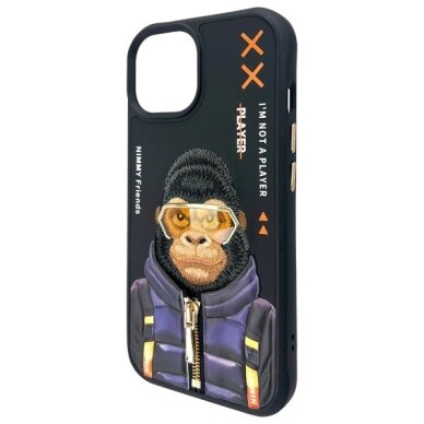iPhone 15 Nimmy Cool&Cute 2.0 beždžionės dėklas – juodas 6 iPhone 15 Nimmy Cool&Cute 2.0 beždžionės dėklas – juodas 6