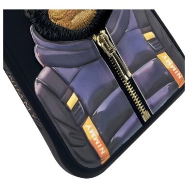 iPhone 15 Pro Nimmy Cool&Cute 2.0 beždžionės dėklas – juodas 4