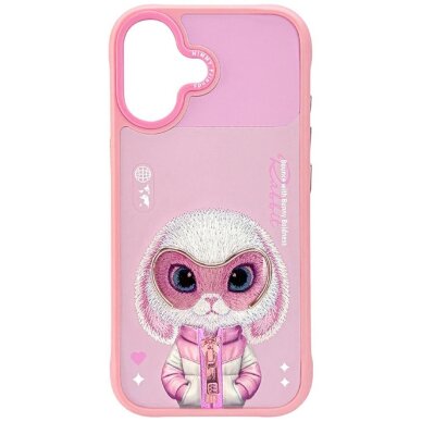 iPhone 17 Nimmy Cool & Cute 2.0 Rabbit dėklas – rožinis