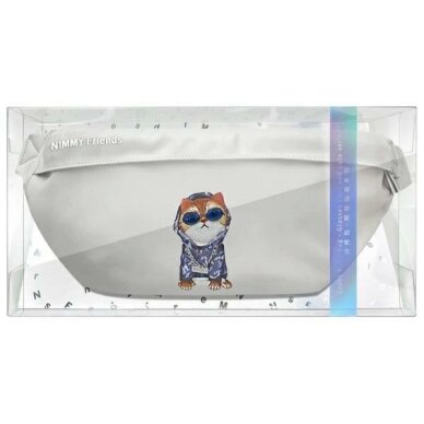 Nimmy Glasses Cool Cat rankinė su dirželiu – pilka 11