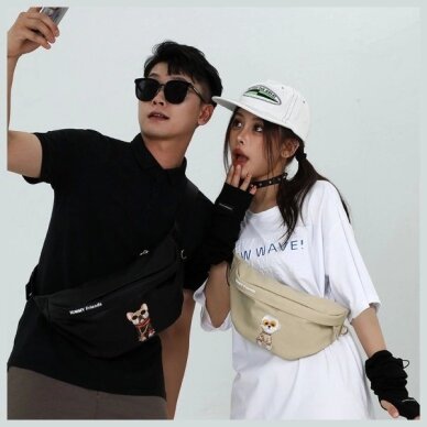 Nimmy Glasses Cool Dog rankinė su dirželiu – juoda 7