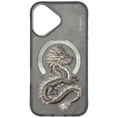 iPhone 16 Nimmy Dragon dėklas su MagSafe – pilkas 1