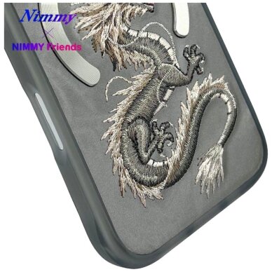 iPhone 16 Nimmy Dragon dėklas su MagSafe – pilkas 11
