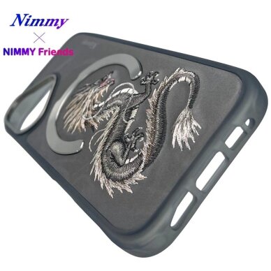 iPhone 16 Nimmy Dragon dėklas su MagSafe – pilkas 12 iPhone 16 Nimmy Dragon dėklas su MagSafe – pilkas 12