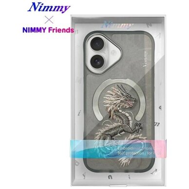iPhone 16 Nimmy Dragon dėklas su MagSafe – pilkas 14