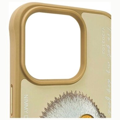 iPhone 15 Pro Nimmy Glasses Cool dėklas – smėlio spalvos 2