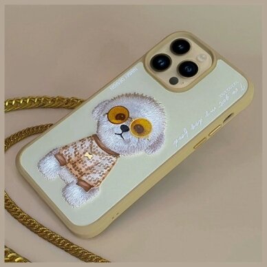 iPhone 15 Pro Max Nimmy Glasses Cool dėklas - smėlio 7