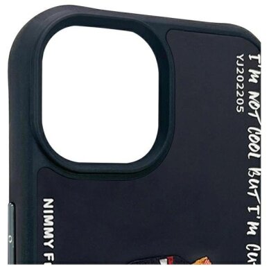 iPhone 15 Nimmy Glasses Cool Cat dėklas – juodas 7 iPhone 15 Nimmy Glasses Cool Cat dėklas – juodas 7