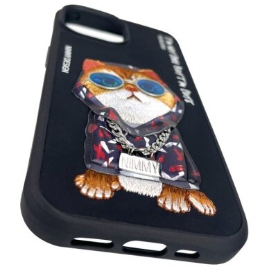 iPhone 15 Nimmy Glasses Cool Cat dėklas – juodas 8 iPhone 15 Nimmy Glasses Cool Cat dėklas – juodas 8