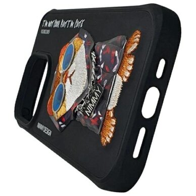 iPhone 15 Pro Nimmy Glasses Cool Cat dėklas – juodas 5