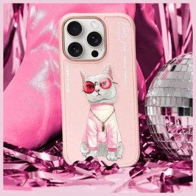 iPhone 16 Pro dėklas Nimmy Glasses Cool Cat – rožinis 7 iPhone 16 Pro dėklas Nimmy Glasses Cool Cat – rožinis 7
