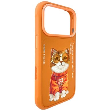 iPhone 17 Pro Max Nimmy Glasses Cool Cat dėklas – oranžinis 4 iPhone 17 Pro Max Nimmy Glasses Cool Cat dėklas – oranžinis 4