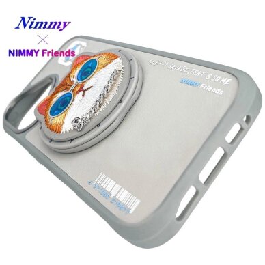 iPhone 16 Nimmy Glasses Cool Cat dėklas su MagSafe – pilkas 12 iPhone 16 Nimmy Glasses Cool Cat dėklas su MagSafe – pilkas 12