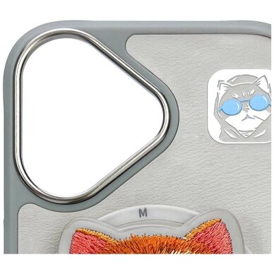 iPhone 16 Nimmy Glasses Cool Cat dėklas su MagSafe – pilkas 6