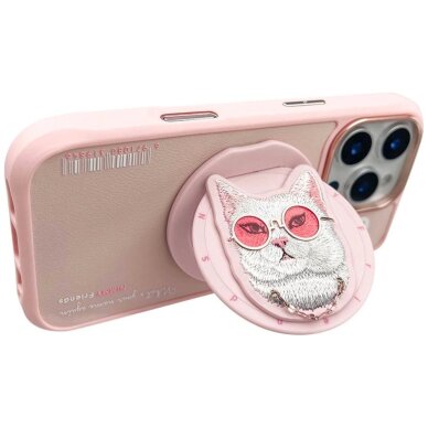 iPhone 16 Pro Max Nimmy Glasses Cool Cat dėklas su MagSafe – rožinis 3 iPhone 16 Pro Max Nimmy Glasses Cool Cat dėklas su MagSafe – rožinis 3