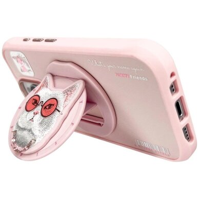 iPhone 16 Pro Max Nimmy Glasses Cool Cat dėklas su MagSafe – rožinis 4 iPhone 16 Pro Max Nimmy Glasses Cool Cat dėklas su MagSafe – rožinis 4