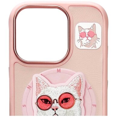 iPhone 16 Pro Max Nimmy Glasses Cool Cat dėklas su MagSafe – rožinis 6 iPhone 16 Pro Max Nimmy Glasses Cool Cat dėklas su MagSafe – rožinis 6