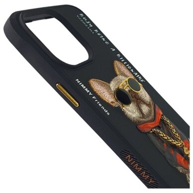 iPhone 15 Pro Nimmy Glasses Cool Dog dėklas – juodas 3 iPhone 15 Pro Nimmy Glasses Cool Dog dėklas – juodas 3