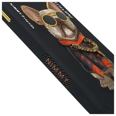 iPhone 15 Pro Nimmy Glasses Cool Dog dėklas – juodas 4