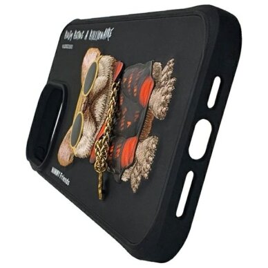 iPhone 15 Pro Nimmy Glasses Cool Dog dėklas – juodas 5