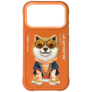 iPhone 17 Pro Max Nimmy Glasses Cool Dog dėklas – oranžinis iPhone 17 Pro Max Nimmy Glasses Cool Dog dėklas – oranžinis