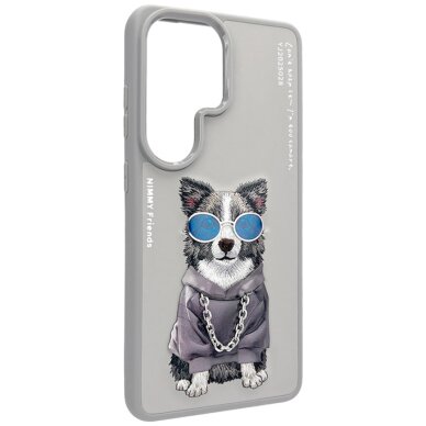 Samsung Galaxy S26 Ultra Nimmy Glasses Cool Dog dėklas – pilkas 2 Samsung Galaxy S26 Ultra Nimmy Glasses Cool Dog dėklas – pilkas 2
