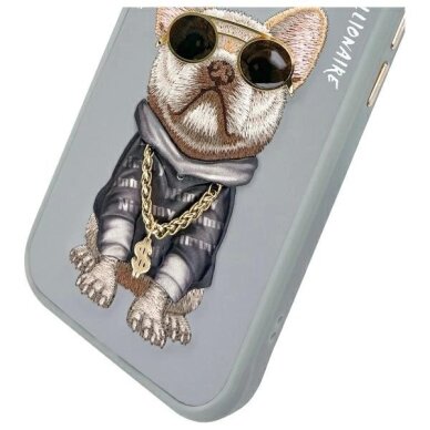 iPhone 15 Nimmy Glasses Cool Dog dėklas – pilkas 9 iPhone 15 Nimmy Glasses Cool Dog dėklas – pilkas 9