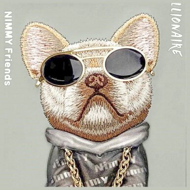 iPhone 15 Pro Nimmy Glasses Cool Dog dėklas – pilkas 6 iPhone 15 Pro Nimmy Glasses Cool Dog dėklas – pilkas 6