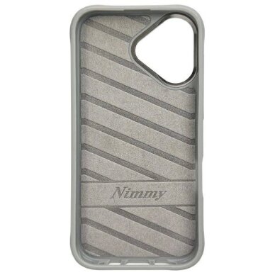 iPhone 16 dėklas Nimmy Glasses Cool Dog – pilkas 5