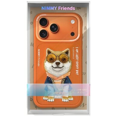 iPhone 17 Pro Nimmy Glasses Cool Dog dėklas – oranžinis 6 iPhone 17 Pro Nimmy Glasses Cool Dog dėklas – oranžinis 6
