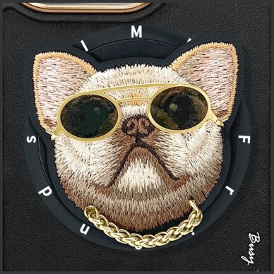 iPhone 16 Pro Nimmy Glasses Cool Dog dėklas su MagSafe – juodas 7