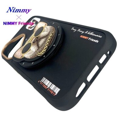 iPhone 16 Nimmy Glasses Cool dėklas su MagSafe – juodas 12