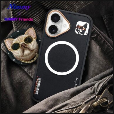 iPhone 16 Nimmy Glasses Cool dėklas su MagSafe – juodas 15
