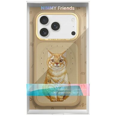 iPhone 17 Pro Nimmy Lucky Fashion Cat MagSafe dėklas – rudas 7
