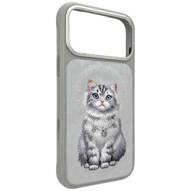 iPhone 17 Pro Max Nimmy Lucky Fashion Cat MagSafe dėklas – pilkas 2