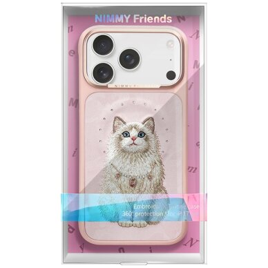 iPhone 17 Pro Max Nimmy Lucky Fashion Cat MagSafe dėklas – rožinis 6