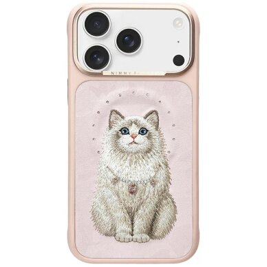 iPhone 17 Pro Nimmy Lucky Fashion Cat MagSafe dėklas – rožinis