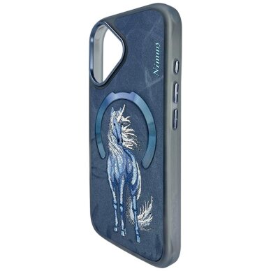 iPhone 16 Nimmy Magnetic Fantasy Animal dėklas su MagSafe – mėlynas 1