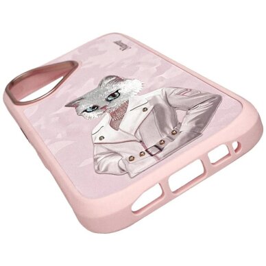 iPhone 16 Nimmy Magnetic fashion cute pet dėklas su MagSafe – rožinis 7 iPhone 16 Nimmy Magnetic fashion cute pet dėklas su MagSafe – rožinis 7