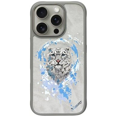 iPhone 16 Pro Nimmy Pantera dėklas su MagSafe – pilkas