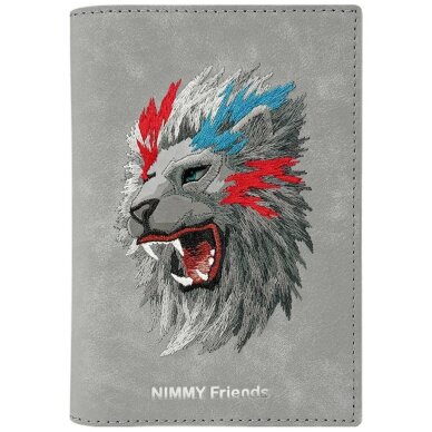 Nimmy Raptor Lion paso / piniginės dėklas – pilkas